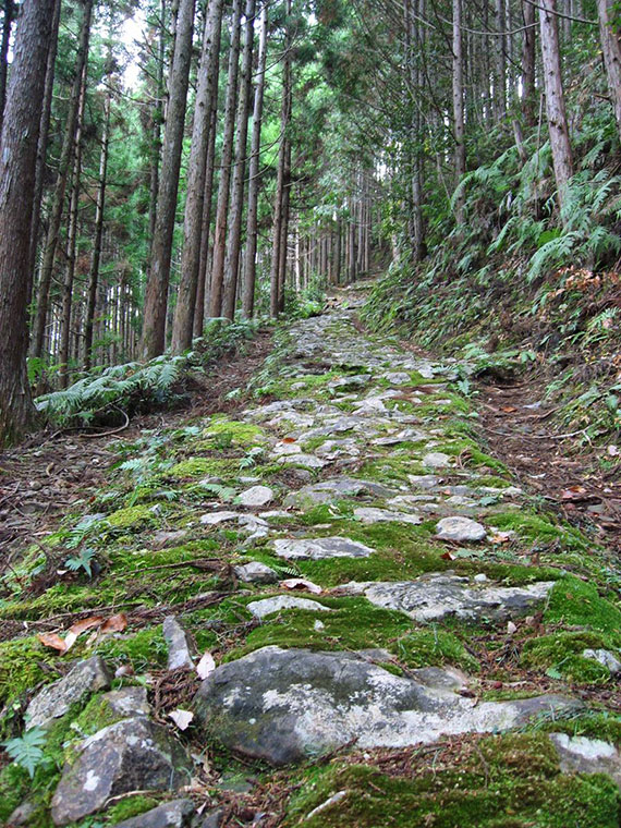 小辺路の石敷道