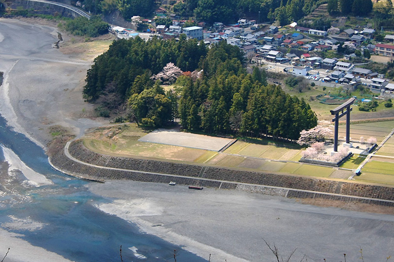 本宮大社旧社地　大斎原の遠望